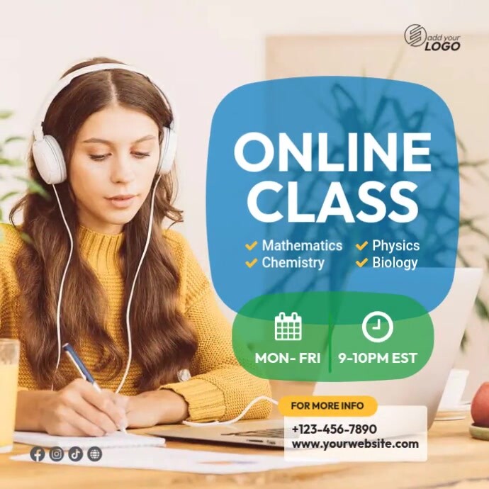 Online Classes Instagram Post Template | PosterMyWall