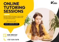 Online Classes Postcard template