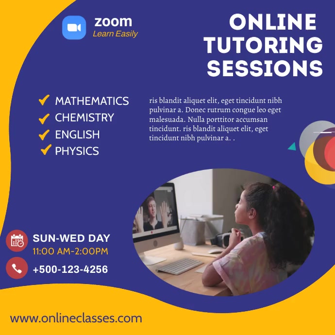 Individual Class Post Copy of Online Classes Social Media Post | PosterMyWall