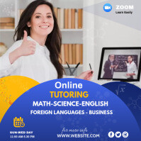 Zoom Online Classes Social Media Post Template | PosterMyWall