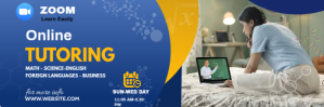 Online Classes Twitter header post template