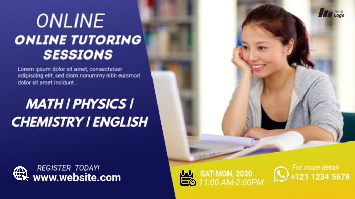 Tutorial Class Posts Online Classes twitter post, Template | PosterMyWall