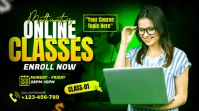 Online Classes Youtube Thumbnail Affichage numérique (16:9) template