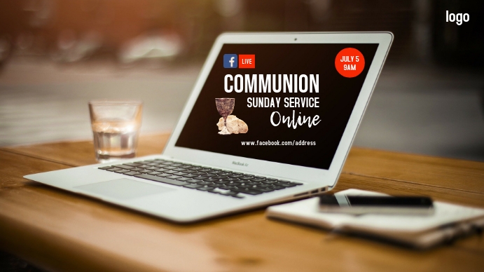 Online Communion Service Template | PosterMyWall