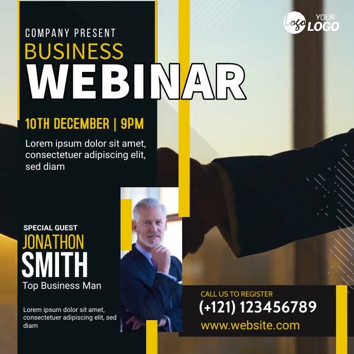 Online Conference Banner Ad Template | PosterMyWall