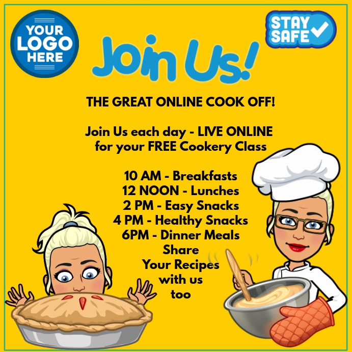 Online Cook Off Template | PosterMyWall