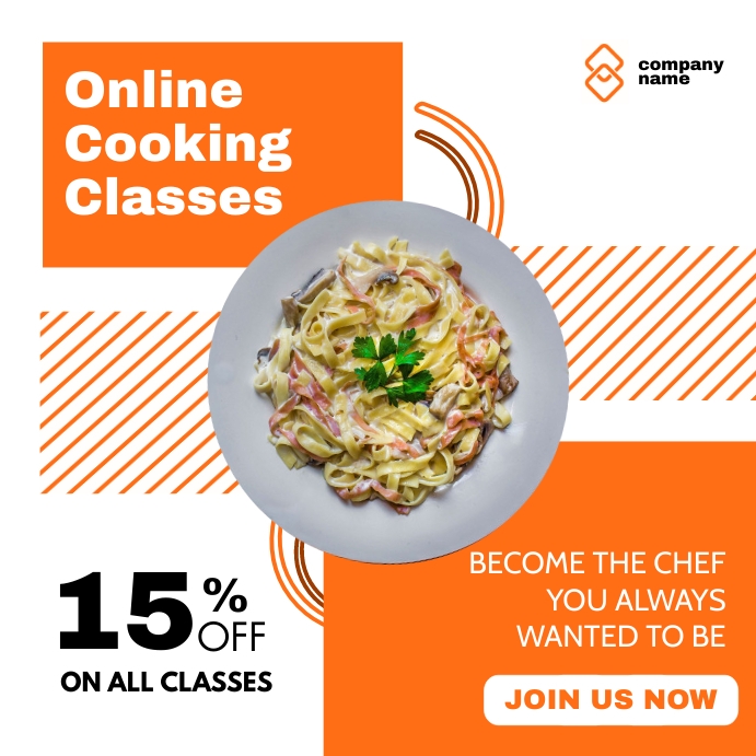 Copy of online cooking classes advertisement design t | PosterMyWall