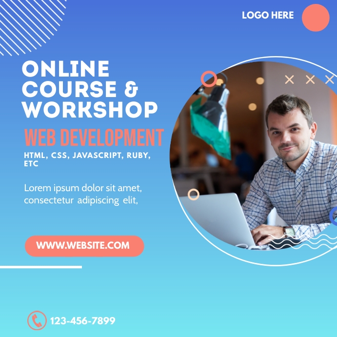 Online Course Ad template | PosterMyWall