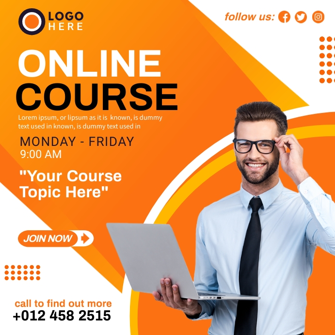 Copy of online course ads | PosterMyWall
