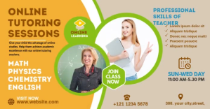 Online Course ads Facebook-Anzeige template