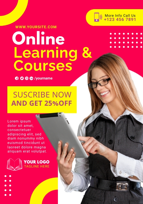 online course ads Template | PosterMyWall