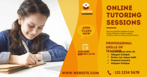 Online Course ads Anuncio de Facebook template