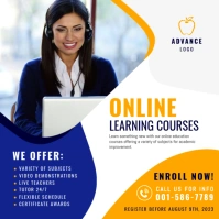 Online Course Advertisement Instagram na Post template