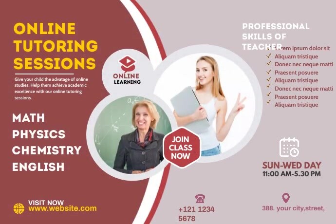 Online Course Banner Template | PosterMyWall