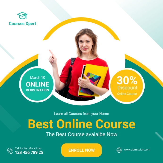 Online Course Banner Template | PosterMyWall