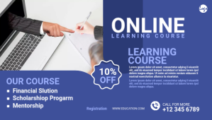 Online course Blog header template