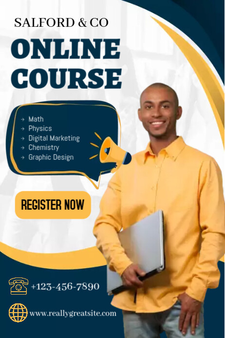 Online Course Template | PosterMyWall