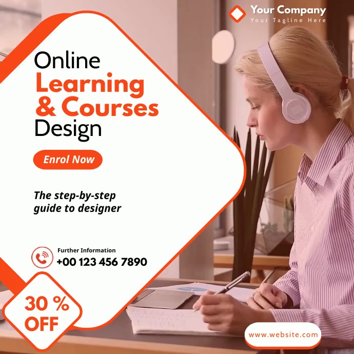 Online Course Template | PosterMyWall