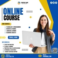 online course Instagram Post template