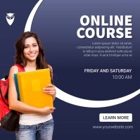 ONLINE LEARNING COURSES INSTAGRAM POST Template | PosterMyWall