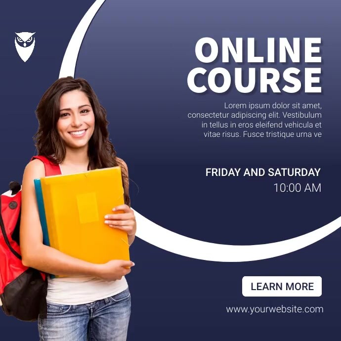 online course Template | PosterMyWall