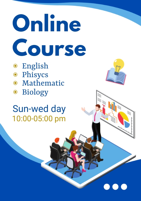 Online Course Template | PosterMyWall