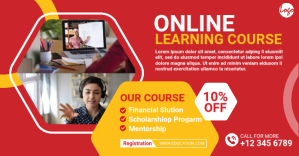 Online course facebook ad template
