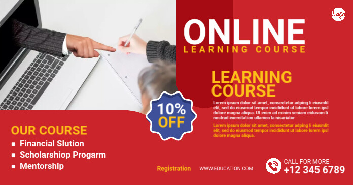 Course Fb Ad Online course facebook ad Template | PosterMyWall