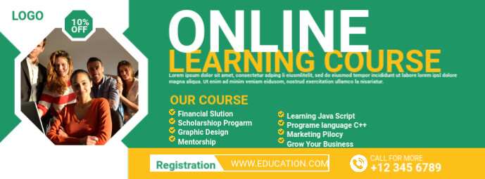 Cover Poster Course Copy of Online course Facebook Cover Photo | PosterMyWall