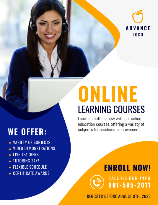 Online Course Flyer Ads Template PosterMyWall