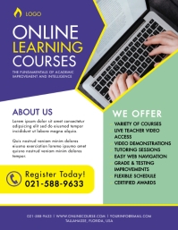 Online Course Flyer Ads Template | PosterMyWall