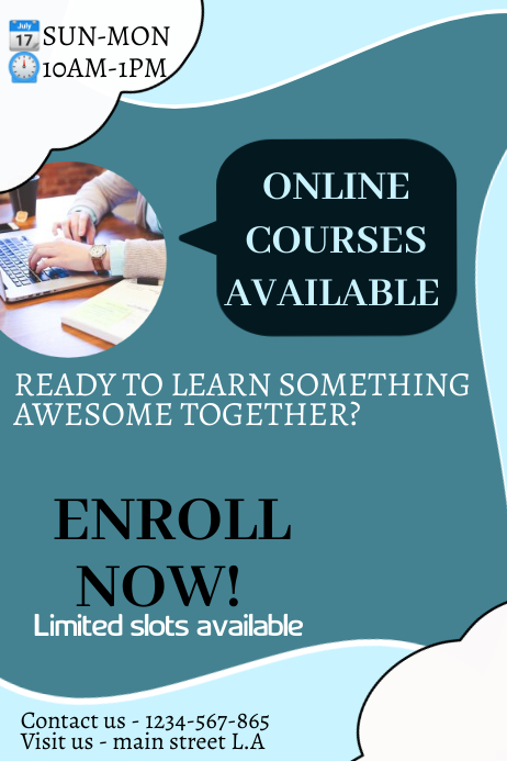 Copy of Online course flyer | PosterMyWall