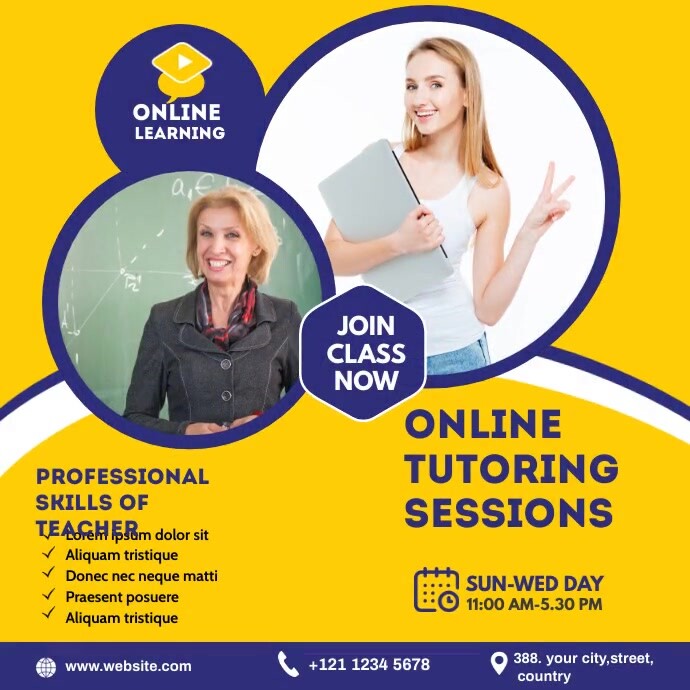 Online Course Instagram Post Template | PosterMyWall