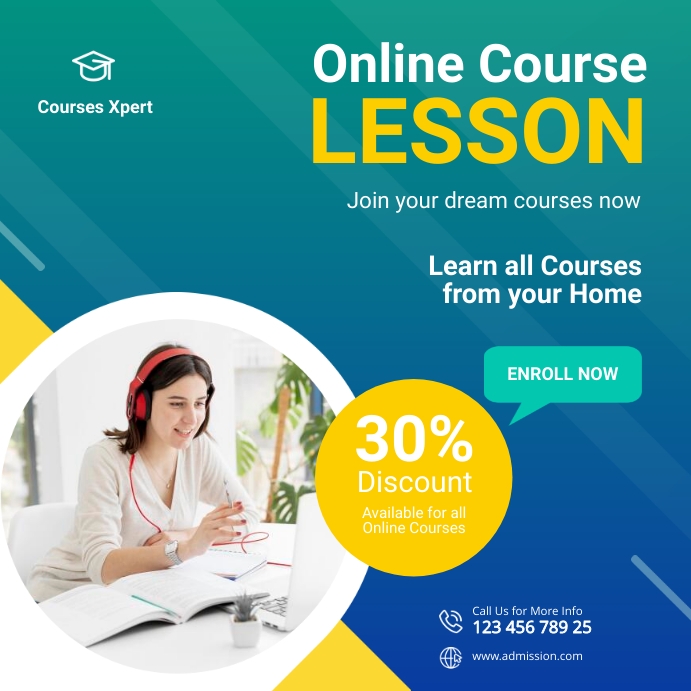 Online Course Instagram Post Template | PosterMyWall