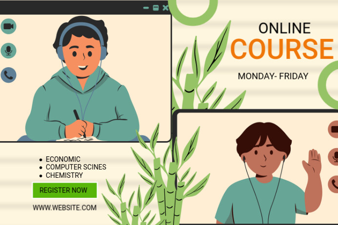 Online Course Label Template | PosterMyWall