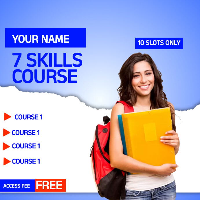 ONLINE COURSE POSTER Template | PosterMyWall