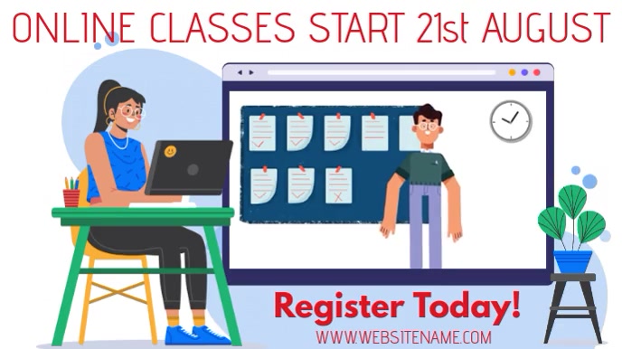 Online Course Promo Video Template | PosterMyWall