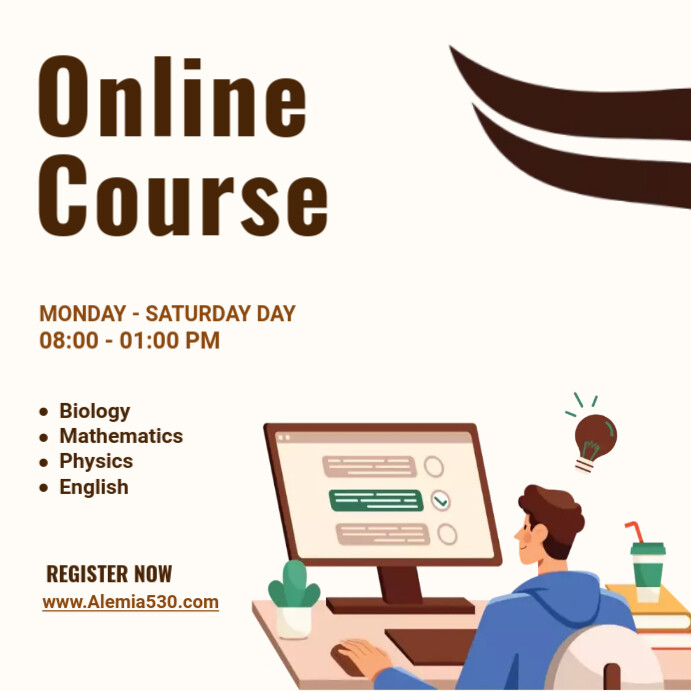 Online Course Template | PosterMyWall