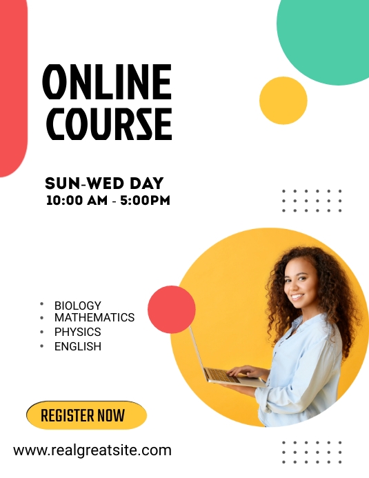 Online course template | PosterMyWall