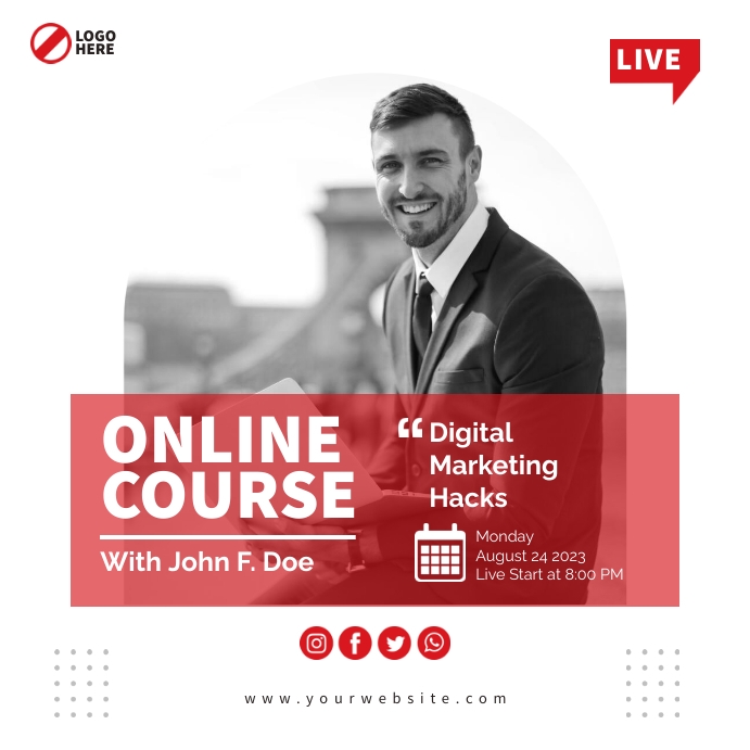 python masterclass course ad post template |... Copy of Online Course Template | PosterMyWall