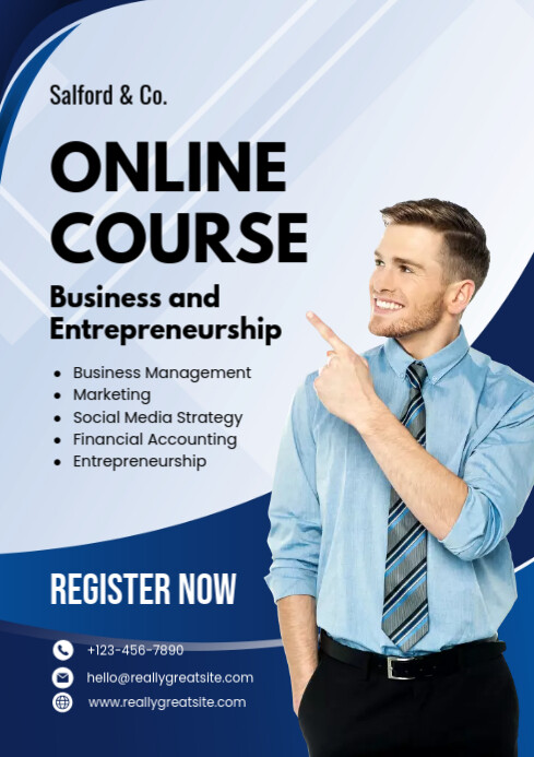 online course template PosterMyWall online course template PosterMyWall