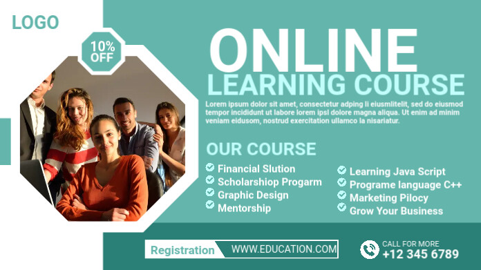 Online course Twitter Post Template | PosterMyWall