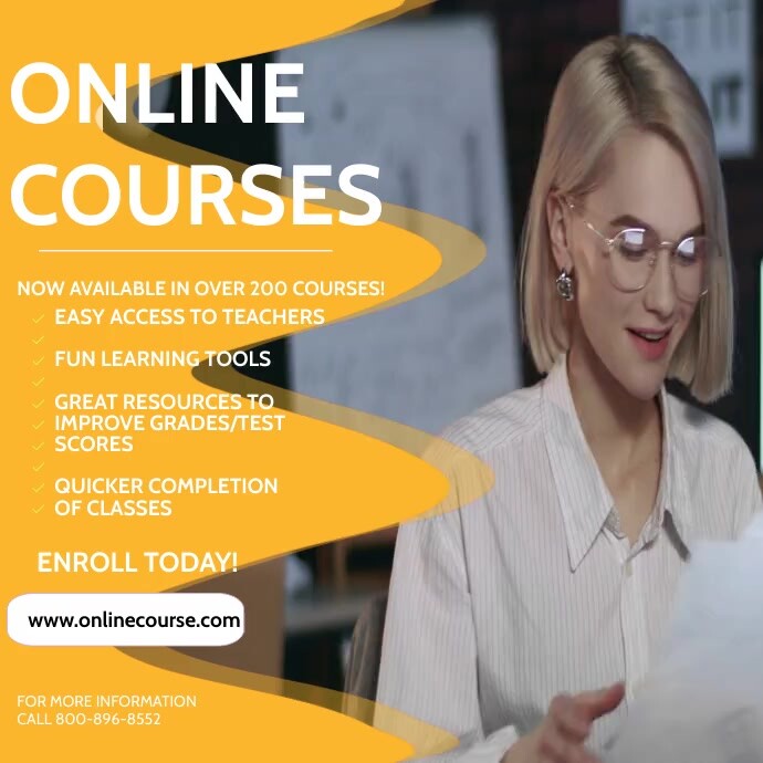 ONLINE COURSES 2024 Template | PosterMyWall