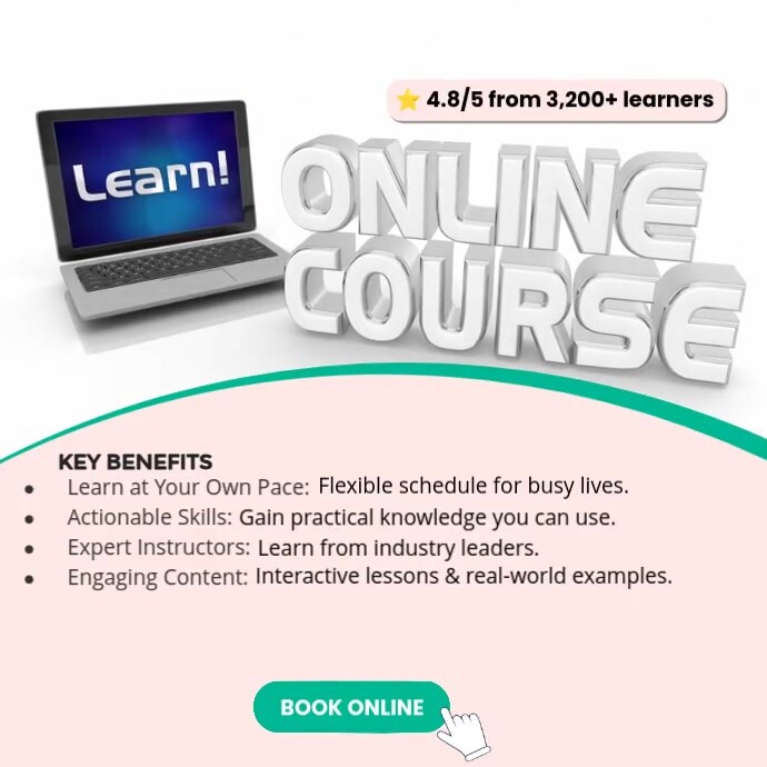 online courses ad Template | PosterMyWall