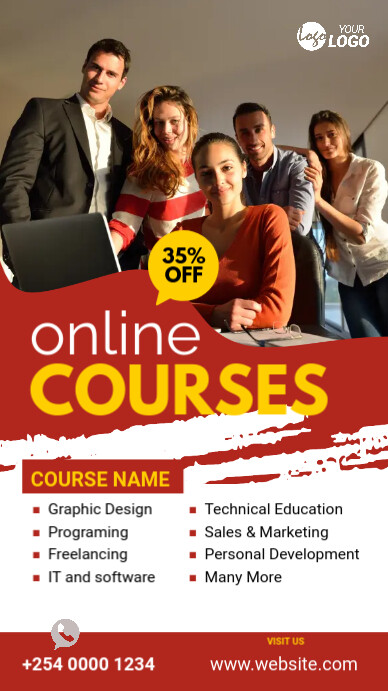 Online Courses Ad Template | PosterMyWall