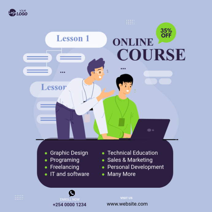 Online Courses Ad Template | PosterMyWall