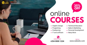 Online Courses Ad Template