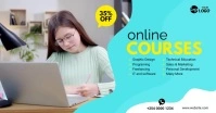 Online Courses Ad Template delt Facebook-billede