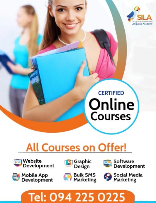 Copy of Online Courses Animation Template | PosterMyWall