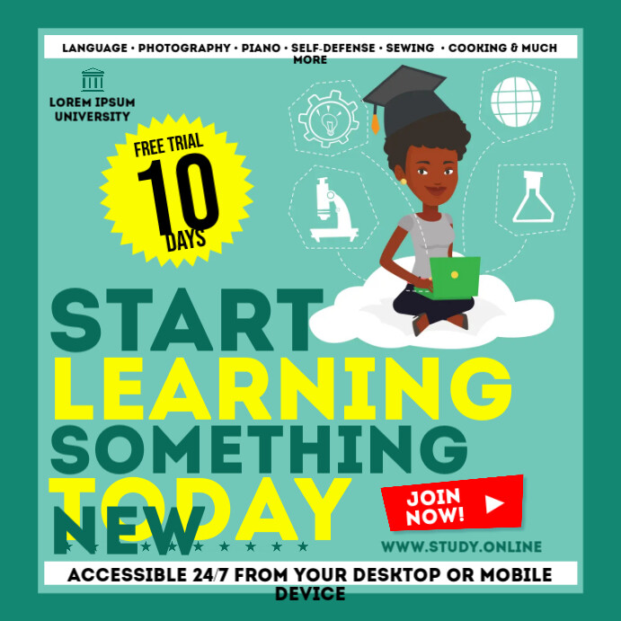 Copy of ONLINE COURSES BANNER | PosterMyWall